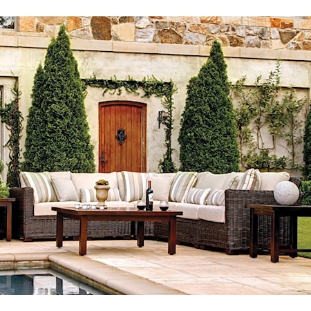 Outdoor Rustic Sectional Sofa